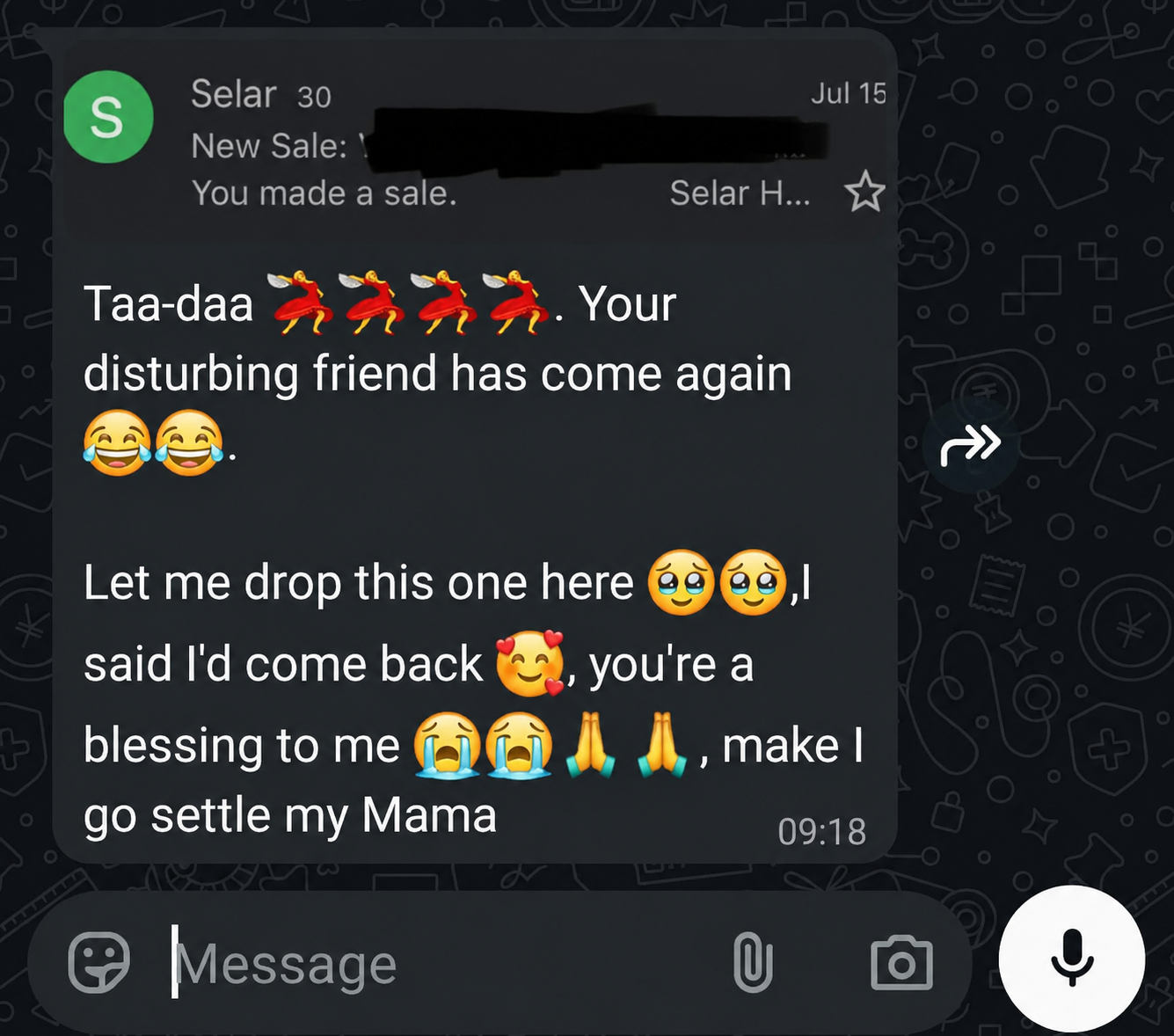 WhatsApp testimonial proof 11