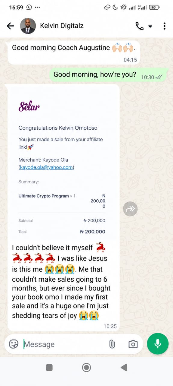 Sales testimonial 1